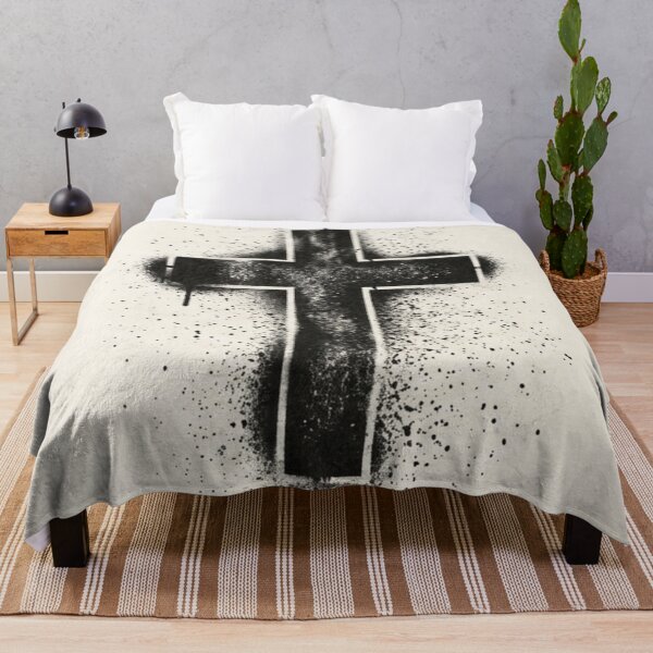 Item preview, Cruz Cristiana Estilo Grafiti Y Aerosol Fondo Crema designed and sold by MantoSagrado.