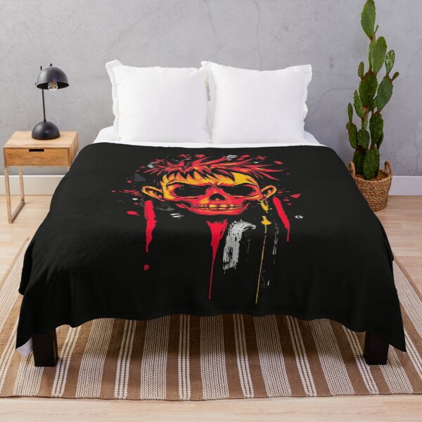 Item preview, Edgy Punk Skull Graphic Spiky Red Hair Streetwear Art designed and sold by ERODED SELF.