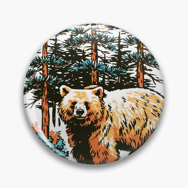 Item preview, Brown Bear Forest Wildlife Nature designed and sold by trajeado14.