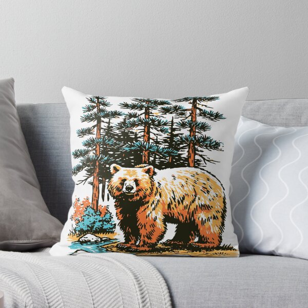 Item preview, Brown Bear Forest Wildlife Nature designed and sold by trajeado14.