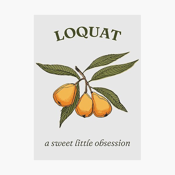 Item preview, Loquat – Rare Exotic Fruit | A Sweet Little Obsession designed and sold by AgnieshkaSiwek.