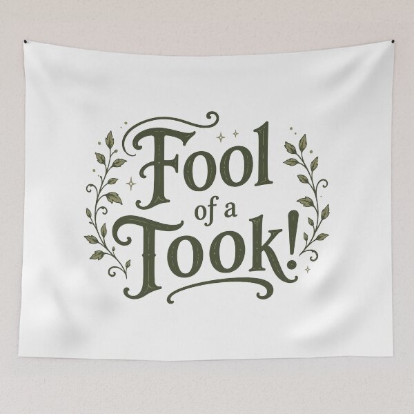 Item preview, Fool of a Took Botanical Fantasy Book Quote designed and sold by pixiedustpaint.