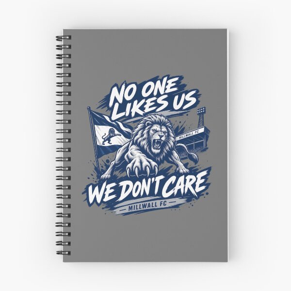 Item preview, No One Likes Us We Don’t Care – Millwall FC Lion Football Supporter Art designed and sold by FutureTraveller.