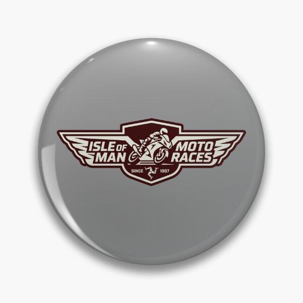 Item preview, Isle of Man Moto Races Winged Emblem Vintage Biker designed and sold by KiwiRider.