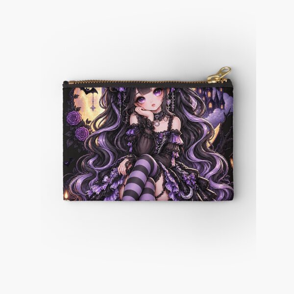 Artikelvorschau, Gothic-Puppe im Mondlicht – Niedliche Gothic-Anime-Halloween-Figur entworfen und verkauft von Meentoos_1.