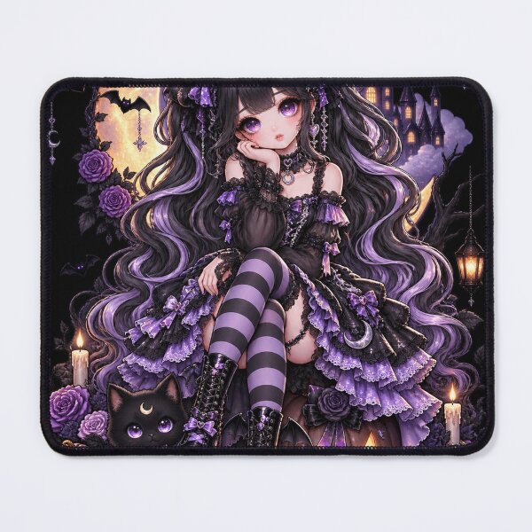 Item preview, Moonlit Gothic Doll – Cute Gothic Anime Halloween designed and sold by Meentoos_1.