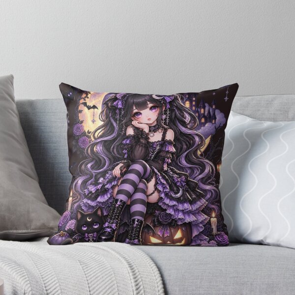 Item preview, Moonlit Gothic Doll – Cute Gothic Anime Halloween designed and sold by Meentoos_1.