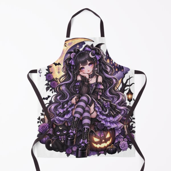 Item preview, Moonlit Gothic Doll – Cute Gothic Anime Halloween designed and sold by Meentoos_1.