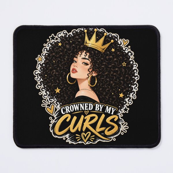 Item preview, CROWNED BY MY CURLS - curly hair designed and sold by Lily Lola.