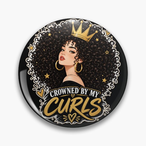 Item preview, CROWNED BY MY CURLS - curly hair designed and sold by Lily Lola.