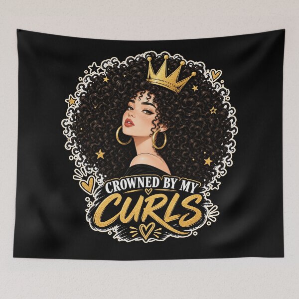 Item preview, CORONADA POR MIS RIZOS - cabello rizado designed and sold by Lily Lola.