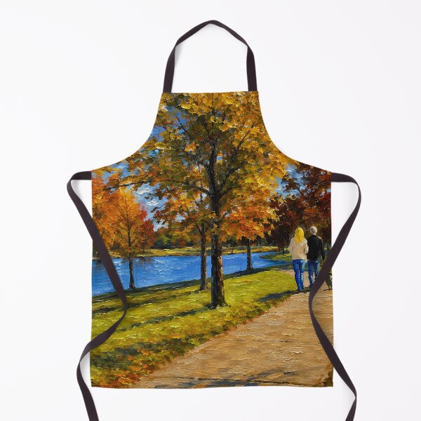 Item preview, Couple Strolling Dog in Park designed and sold by SuperCoolDuds.
