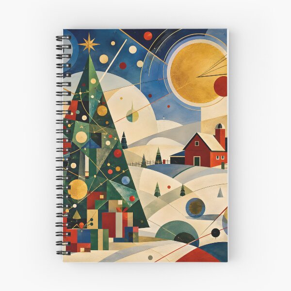 Item preview, Geometric Christmas Tree Wall Art – Modern Holiday Winter Landscape Decor designed and sold by GutyzDesignsES.