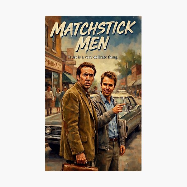 Item preview, Matchstick Men Crime Comedy Fine Art Tribute designed and sold by Art's Diner.