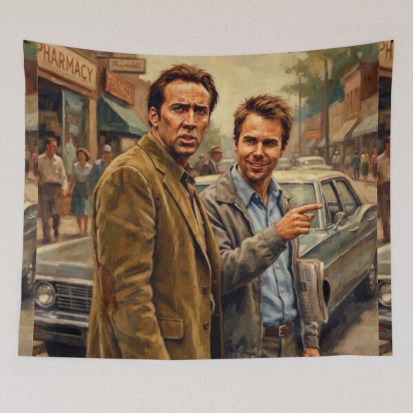 Item preview, Matchstick Men Crime Comedy Fine Art Tribute designed and sold by Art's Diner.