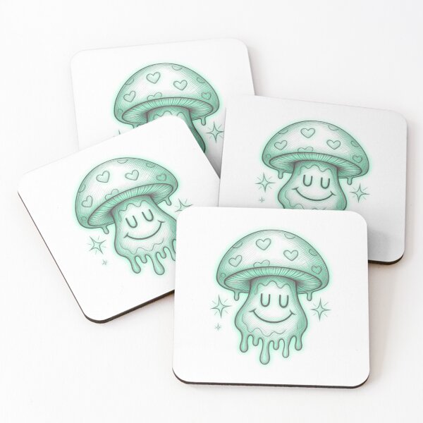 Item preview, Glow-in-the-Dark Happy Mushroom designed and sold by Happy-Doodles7.