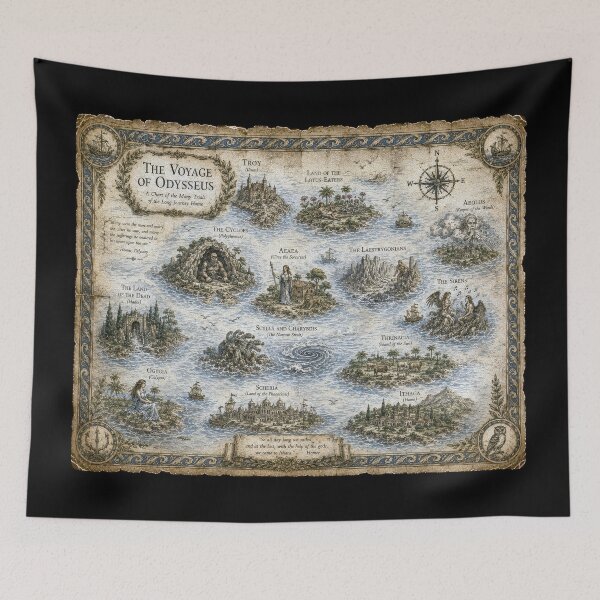 Item preview, The Voyage of Odysseus designed and sold by cryolith7454.