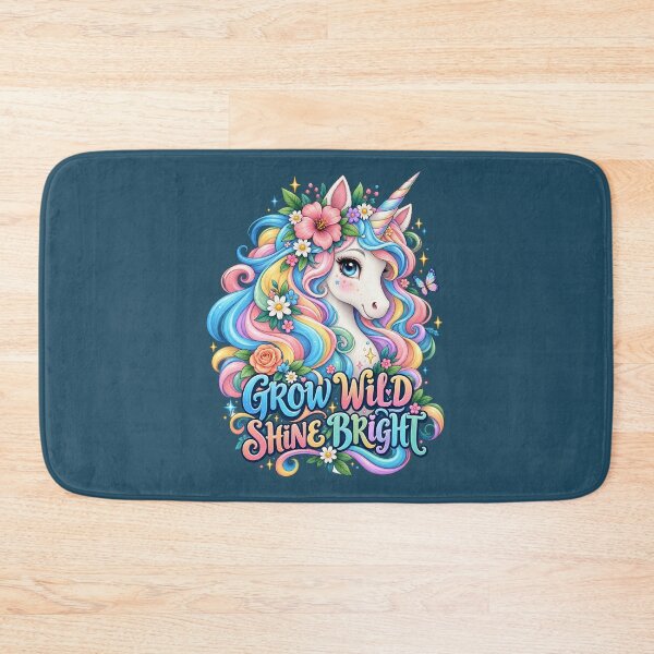 Item preview, Grow Wild Shine Bright – Magical Pastel Unicorn designed and sold by Williams Anderson.