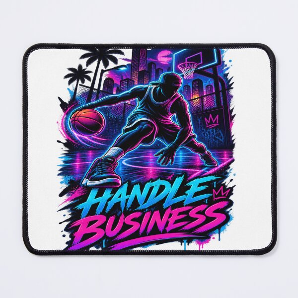 Item preview, Handle Business - Neon Streetball Basketball Design designed and sold by GameTime-Gear.