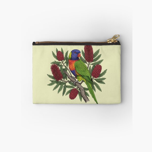 Item preview, Rainbow Lorikeet and Red Banksia Floral Art designed and sold by BirdsnStuff.