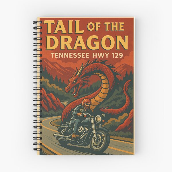 Aperçu de l'œuvre Chevaucher la queue du dragon – Art épique d'aventure sur route à moto créée et vendue par Eclipse 3699.