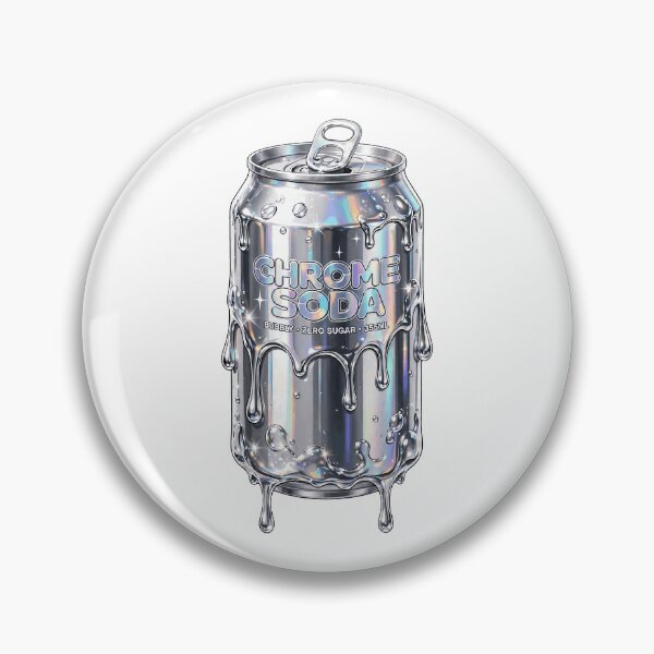 Item preview, Puffy Chrome Silver Soda Can designed and sold by Teeny Quities.
