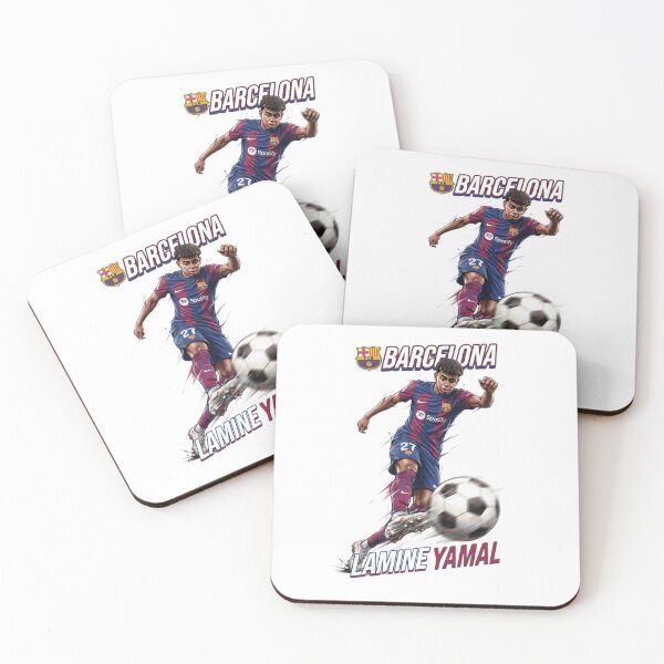 Item preview, Lamine Yamal FC Barcelona Dynamic Soccer Illustration designed and sold by annaarthk.