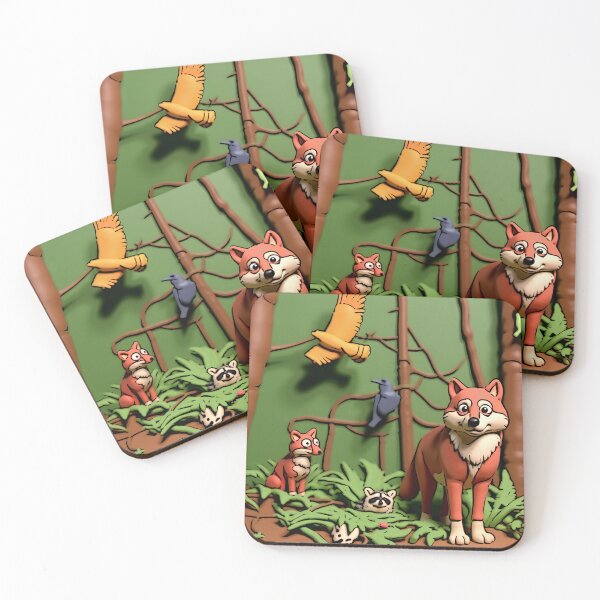 Item preview, Magical Forest - Forest Animals designed and sold by NaturePrints.