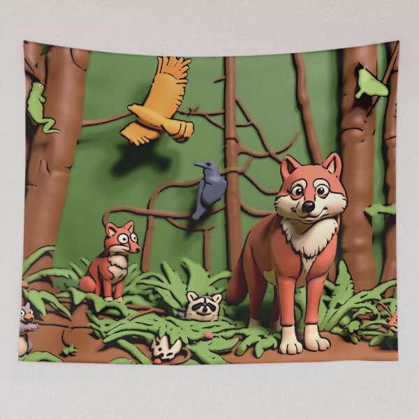 Item preview, Magical Forest - Forest Animals designed and sold by NaturePrints.