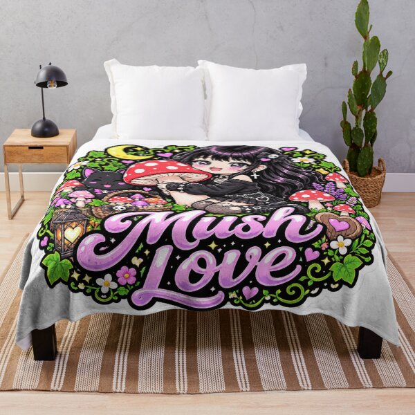 Item preview, Mush Love Goth Girl Sticker designed and sold by AnnekeJordaan.
