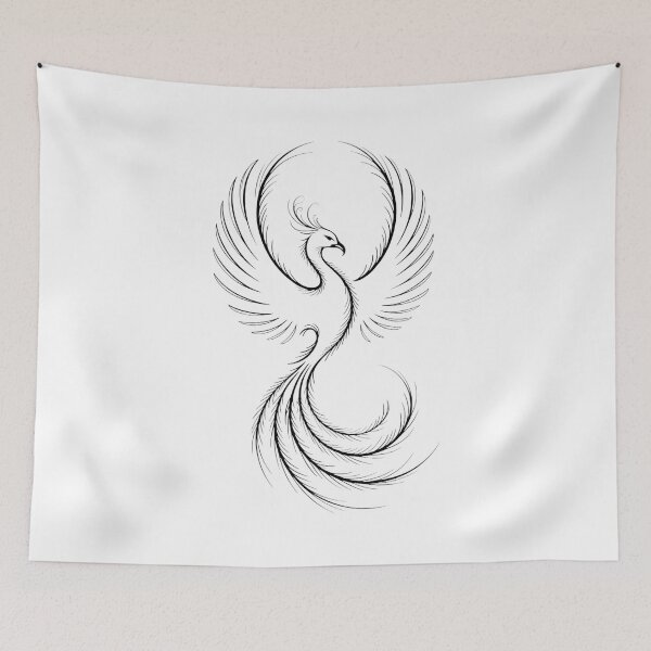 Item preview, Phoenix — Monochrome Minimalism designed and sold by ErgTime.