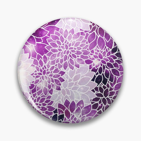 Item preview,  Space Dahlias Purple  designed and sold by 2sweetsDesign.
