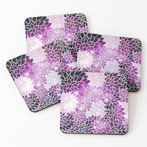 Item preview,  Space Dahlias Purple  designed and sold by 2sweetsDesign.