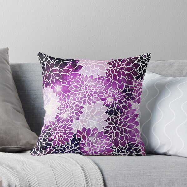 Item preview,  Space Dahlias Purple  designed and sold by 2sweetsDesign.