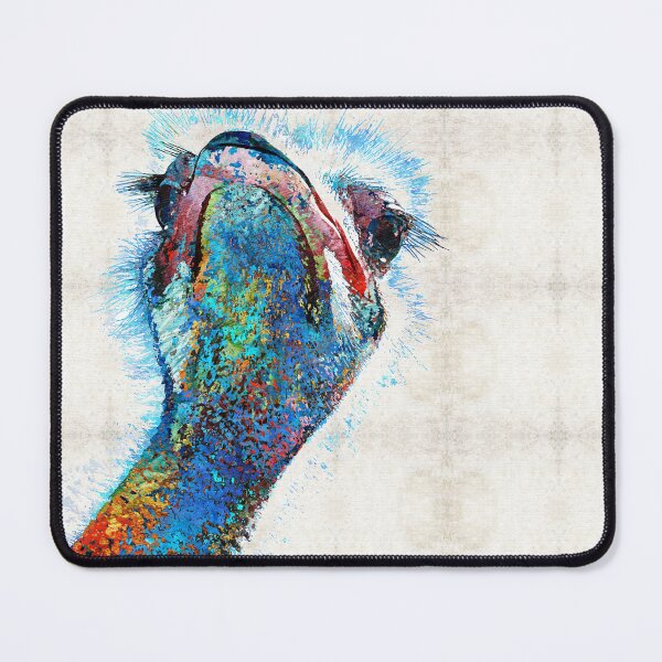 Item preview, Colorful Ostrich Face Bird Zoo Animal Art  designed and sold by Sharon Cummings Art.