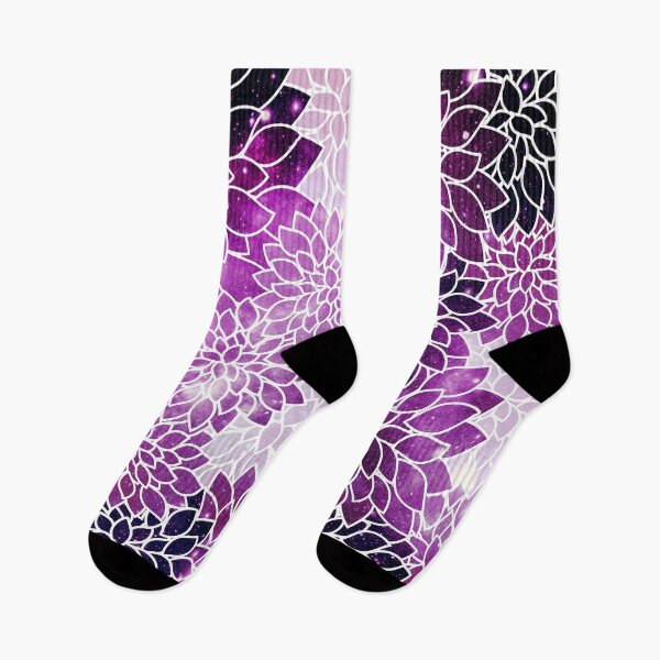 Item preview,  Space Dahlias Purple  designed and sold by 2sweetsDesign.