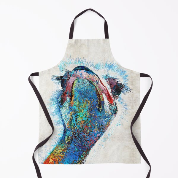 Item preview, Colorful Ostrich Face Bird Zoo Animal Art  designed and sold by Sharon Cummings Art.