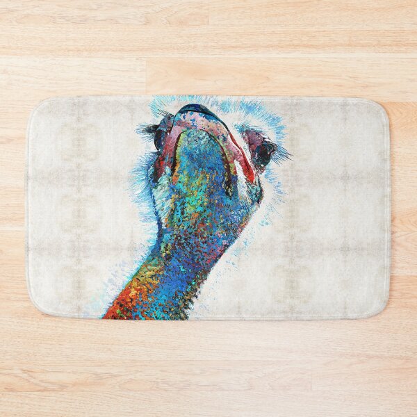 Item preview, Colorful Ostrich Face Bird Zoo Animal Art  designed and sold by Sharon Cummings Art.