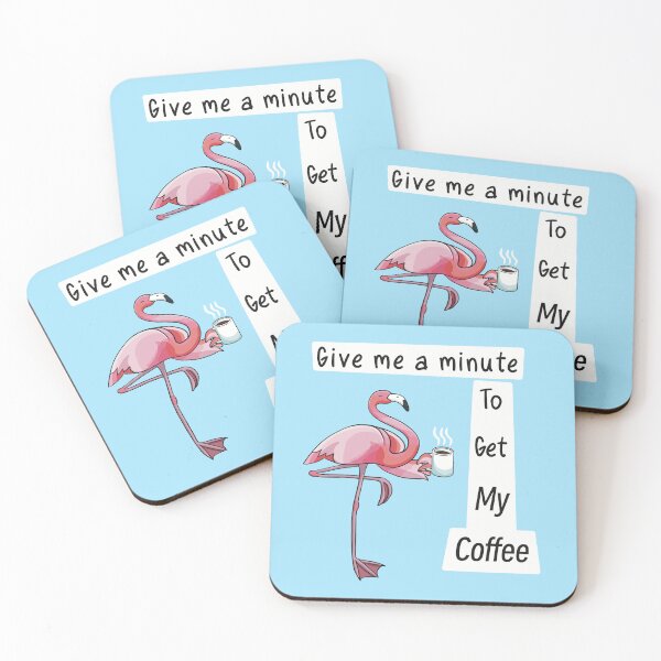 Item preview, Flamingo Coffee (boxed text) designed and sold by Can-See-Zee.