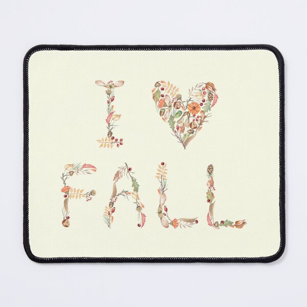 Item preview, I love fall Phrase Botanical Illustration designed and sold by Flowersforbear.