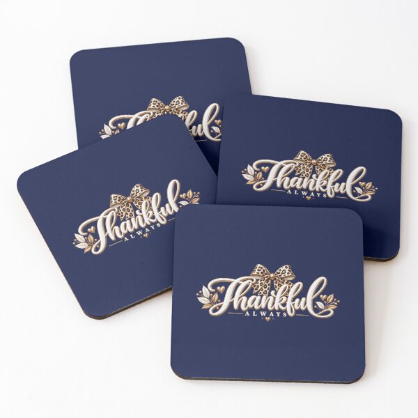 Item preview, Thankful Always – Pink Leopard Bow Thanksgiving designed and sold by HO•Designs.