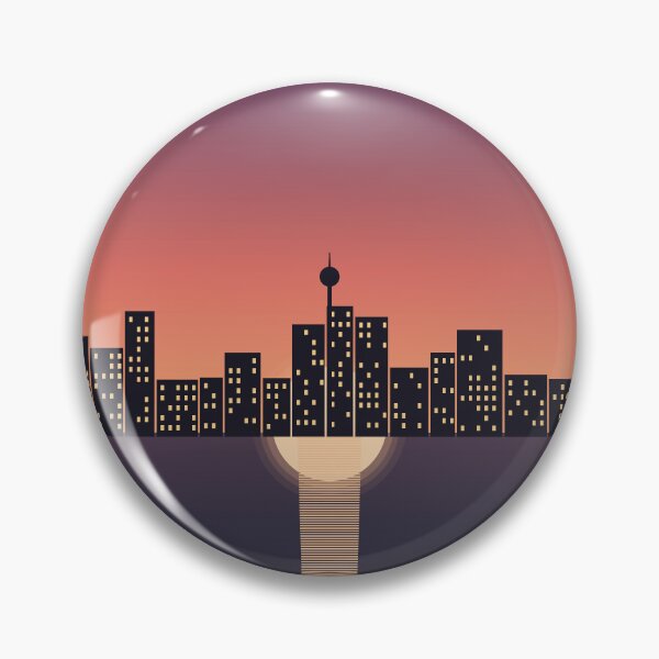 Item preview, Berlin Evenings City Skyline Poster designed and sold by kd2010.