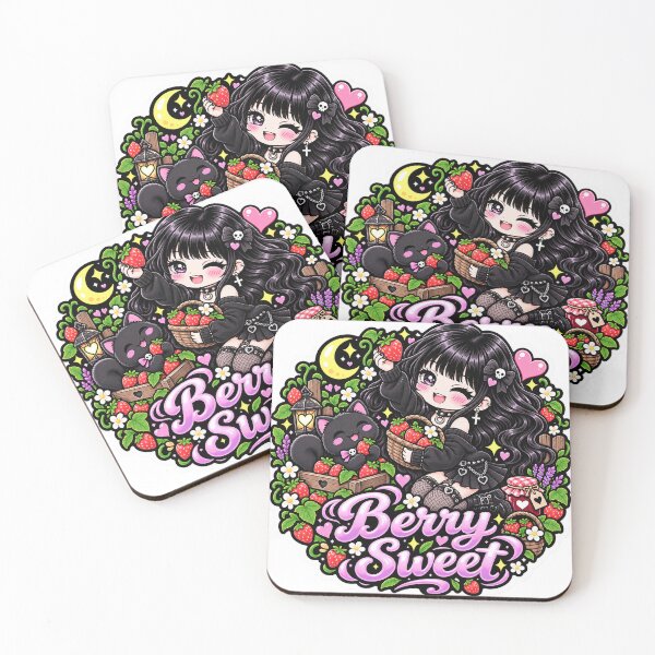 Item preview, Berry Sweet Goth Girl Sticker designed and sold by AnnekeJordaan.