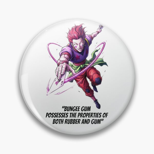 Item preview, Hisoka Morrow Bungee Gum Quote Anime Artwork designed and sold by FreakToons.