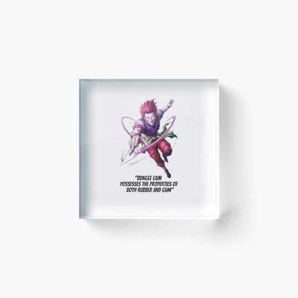 Artikelvorschau, Hisoka Morrow Bungee Gum Zitat Anime-Kunstwerk entworfen und verkauft von FreakToons.