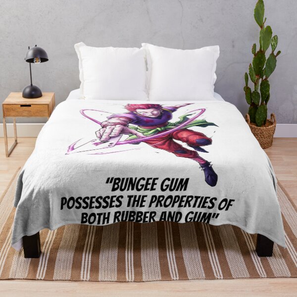 Item preview, Hisoka Morrow Bungee Gum Quote Anime Artwork designed and sold by FreakToons.