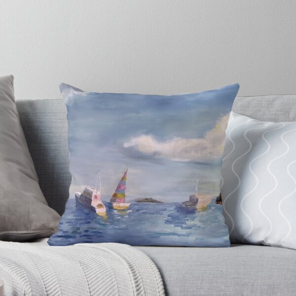 Item preview, Three Boats on Lake Lanier designed and sold by Rossi Kelton.