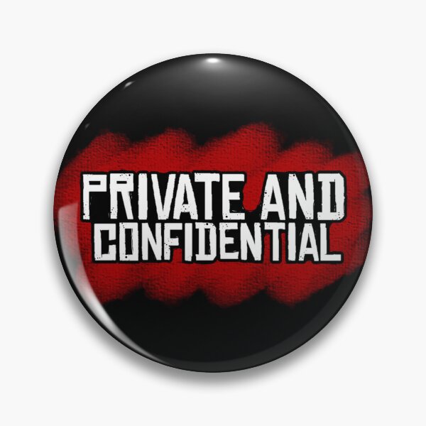 Item preview, Private and confidential RDR2 font designed and sold by AmIAnAngelYet.