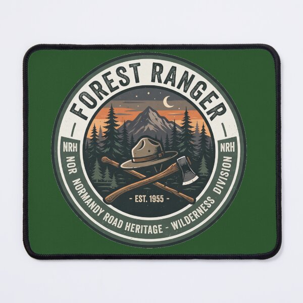 Item preview, Vintage Forest Ranger Wilderness Badge designed and sold by Normandy Road Heritage™ - Vintage Garage Art.