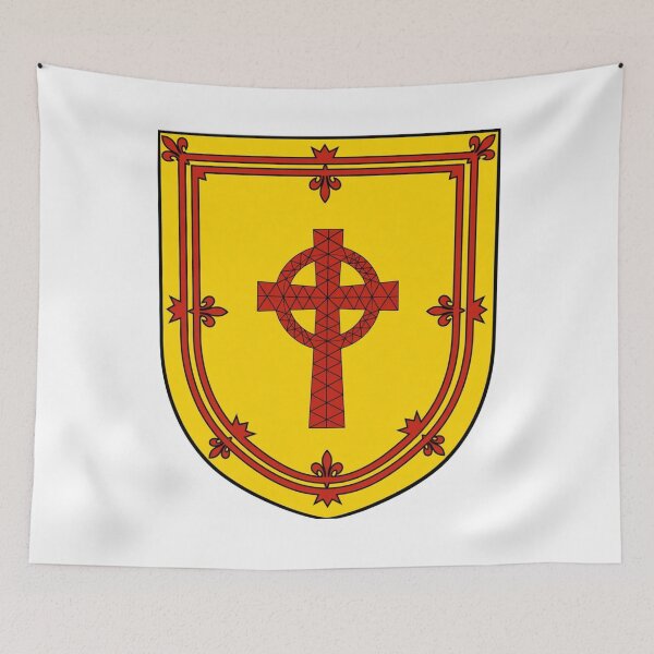 Item preview, Scottish Celtic High Cross Royal Banner Shield (Bratach-sgiath rìoghail croise àird Cheiltich Albannaich) designed and sold by JonathanR1994.